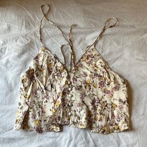 Floral float crop top